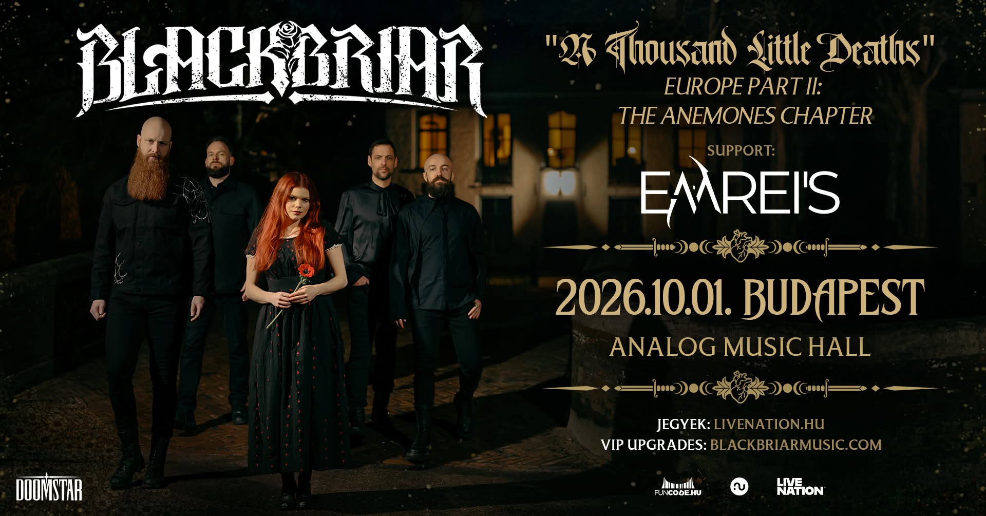 Gótikus tündérmesék – Blackbriar az Analog Music Hallban